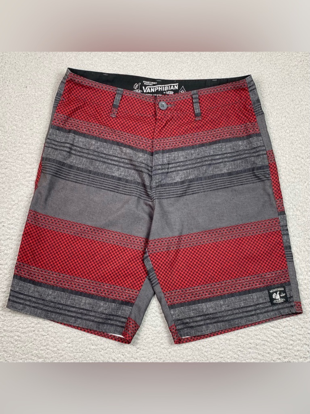 Vans Vanphibian Shorts Men's Size 30 Hybrid Beach Surf Summer Chino 9.5" Inseam